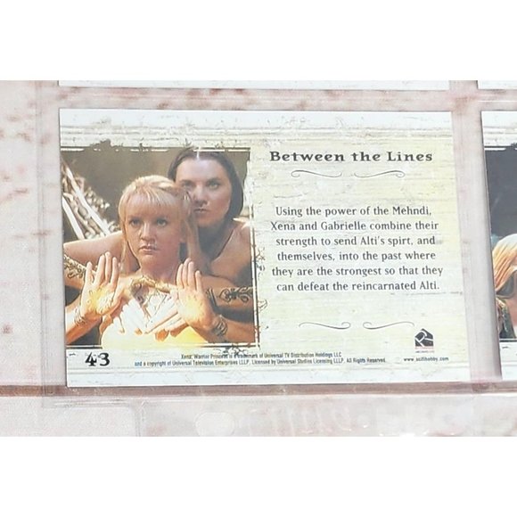 Vintage Xena Warrior Princess Collectible 9 Trading Card Bundle - Rittenhouse - Picture 6 of 15